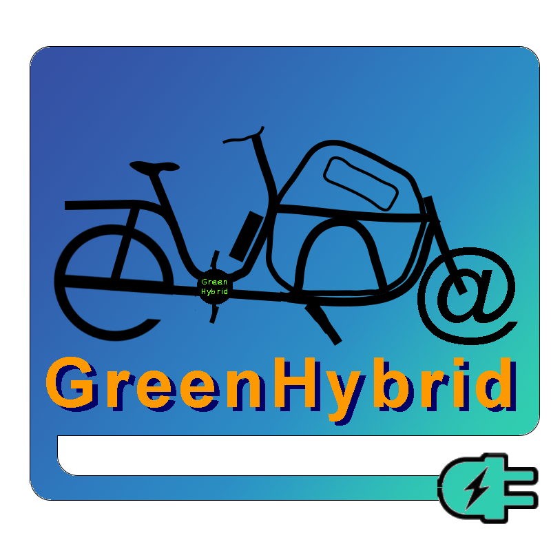 Green Hybrid Performance Latenzweirad Logo Johnny Loco